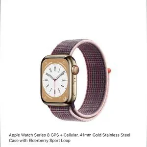 Apple Watch Series 8 GPS + Cellular, 41mm Gold Stainless Steel Case Apple Watch Series 8 GPS + Cellular 41mm Gold Stainless  main image 3
